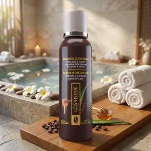 Exfoliante de Café, Aloe y Miel Purificador y Suavizante Natural de la Piel - Losanika