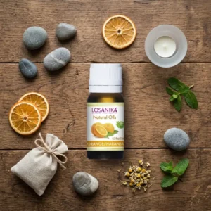 Aceite Esencial de Naranja 10 ml - Combate la alopecia y la irritación del cuero cabelludo - Losanika