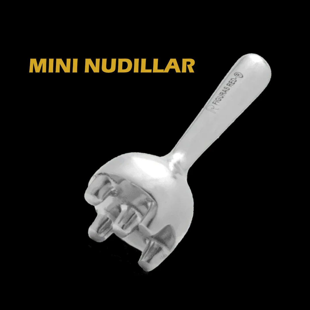 Mini nudillar para metaloterapia facial