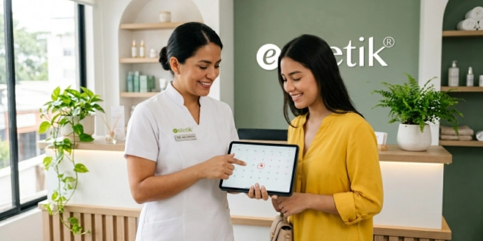 Agendamiento para limpieza facial con software estetik suite
